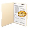Smead Pressboard Folder, 1 Fastener, 1/3 Cut, Letter, Manila, PK50 14534